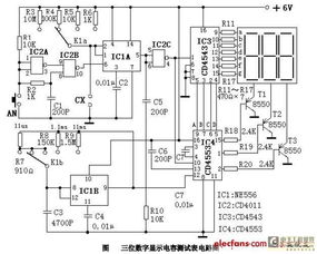 三位數字顯示電容測試表電路設計詳解